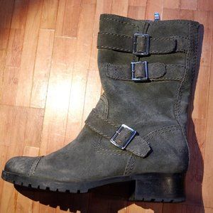 Marc Fisher Suede Biker Boots 8.5